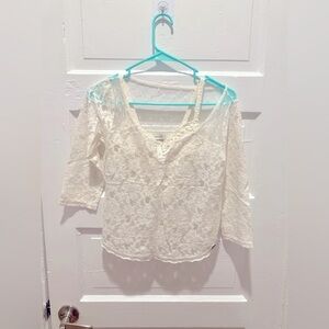 Bundle of Lace White Top with Bralette